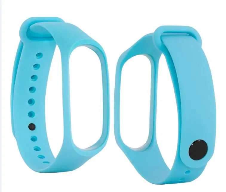 Браслет для xiaomi mi Band 3 4 спортивный ремешок часы силиконовый ремешок для xiaomi mi band 3 4 браслет mi band 4 3 ремешок - Цвет: light blue