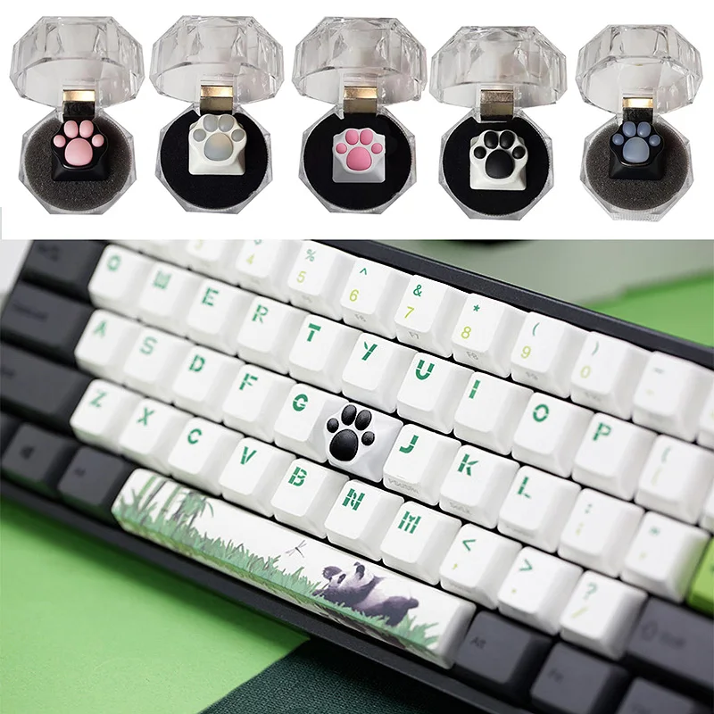Мягкий силиконовый ESC Keycap Cute Kawaii PBT Cat meat pad коготь клавиатура для DIY механическая