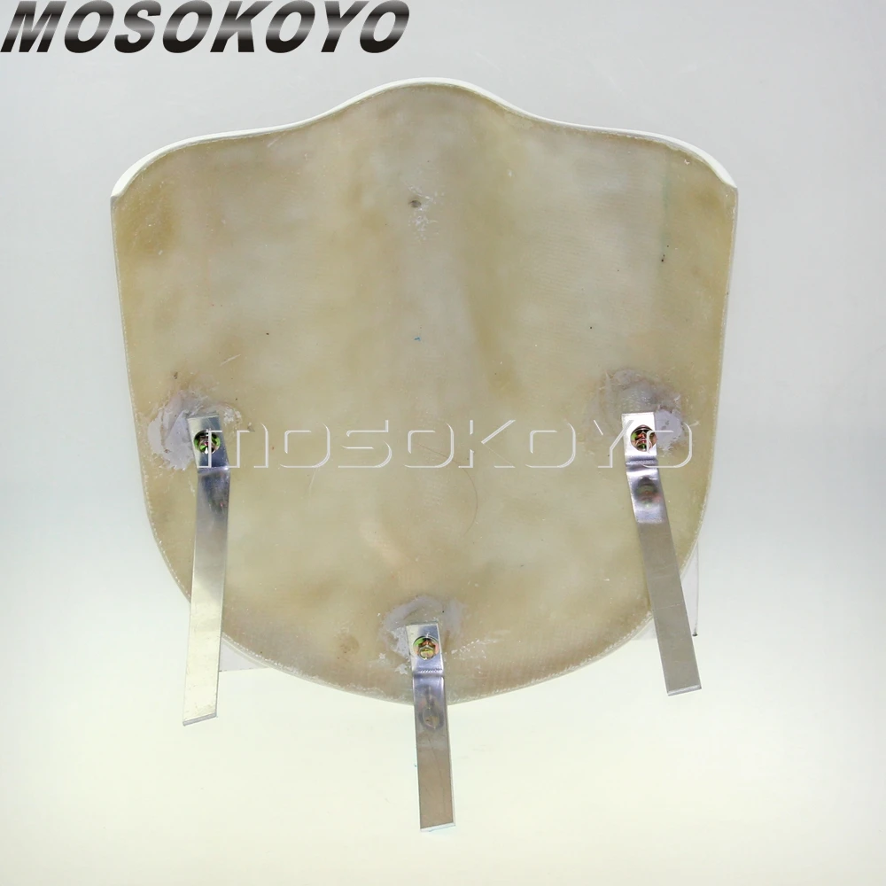 Мотоцикл Белый Fly Экран лобовое стекло универсальный для Yamaha Kawasaki Suzuki SV1100 Buell XB12S
