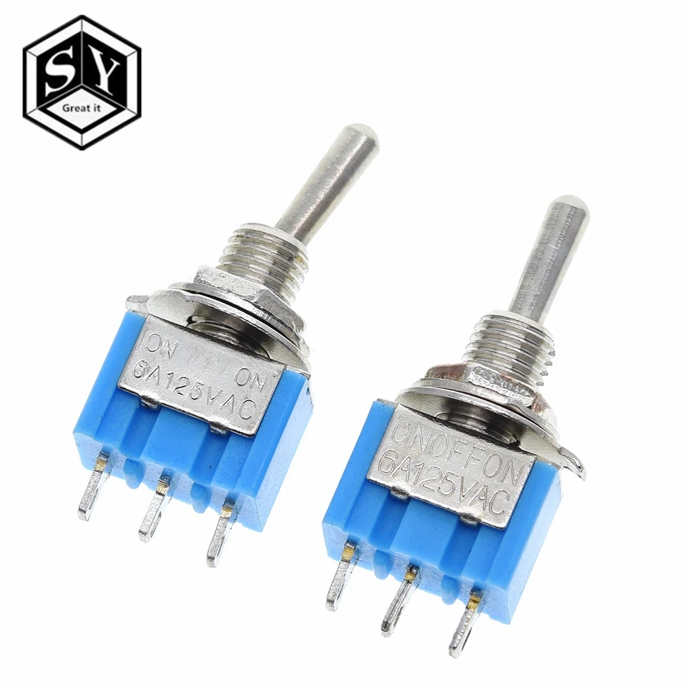 1 шт. переключатель сделай сам ВКЛ ВЫКЛ/ВКЛ ВЫКЛ 3 контакта позиции фиксация