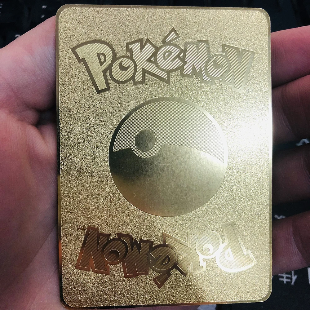 Детектив Пикачу Новинка Gx из нержавеющей стали Металл Золотой Капитан Америка