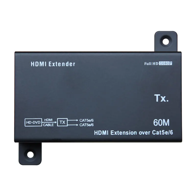 AMS-HE60S HDMI-совместимый удлинитель по TCP IP 60m FUll HD 1080P через UTP STP Cat5/5e/Cat6 Rj45 HDMI