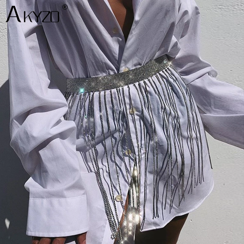 Женская цепочка на талию сексуальная с кристаллами для пляжа ночного клуба