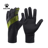 kelme mens gloves cycling bike bicycle kids womens winter gloves outdoor warm anti slip touchscreen full finger 9996571