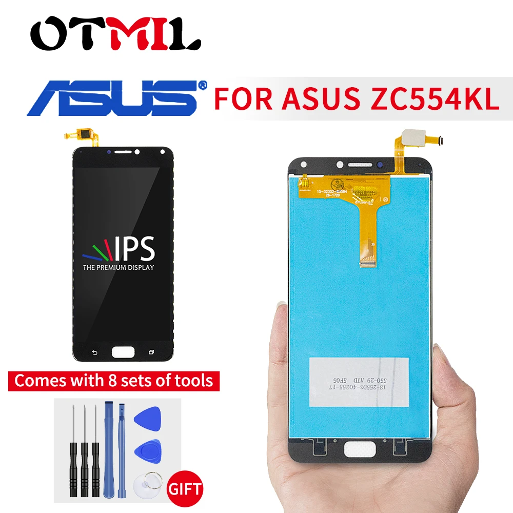 5 &quotоригинальный для Asus Zenfone 4 Max ZC554KL ЖК-дисплей с сенсорным экраном рамкой