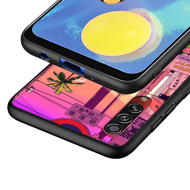 

Hot Vinne Art Girl For Samsung Galaxy A90 A80 A70 S A60 A50S A30 S A40 S A2 Core A20E A20 S A10S A10 E Black Phone Case