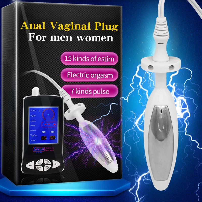 Электро Анальная пробка для секса небольшой электрический массажер простаты шок