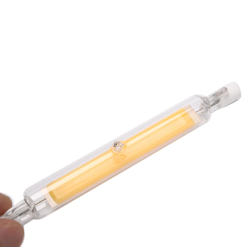 1 шт. 78 мм/118 мм R7S COB светодиодный светильник лампа стеклянная трубка для замены