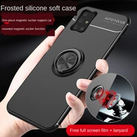 for samsung galaxy a71 a51 case magnet car ring holder cover shockproof phone cases for samsung a 71 51 cover slim durable shell