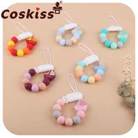 coskiss boat shaped baby pacifier chain pacifier clip silicone teether baby molar tool suitable for baby teething gifts