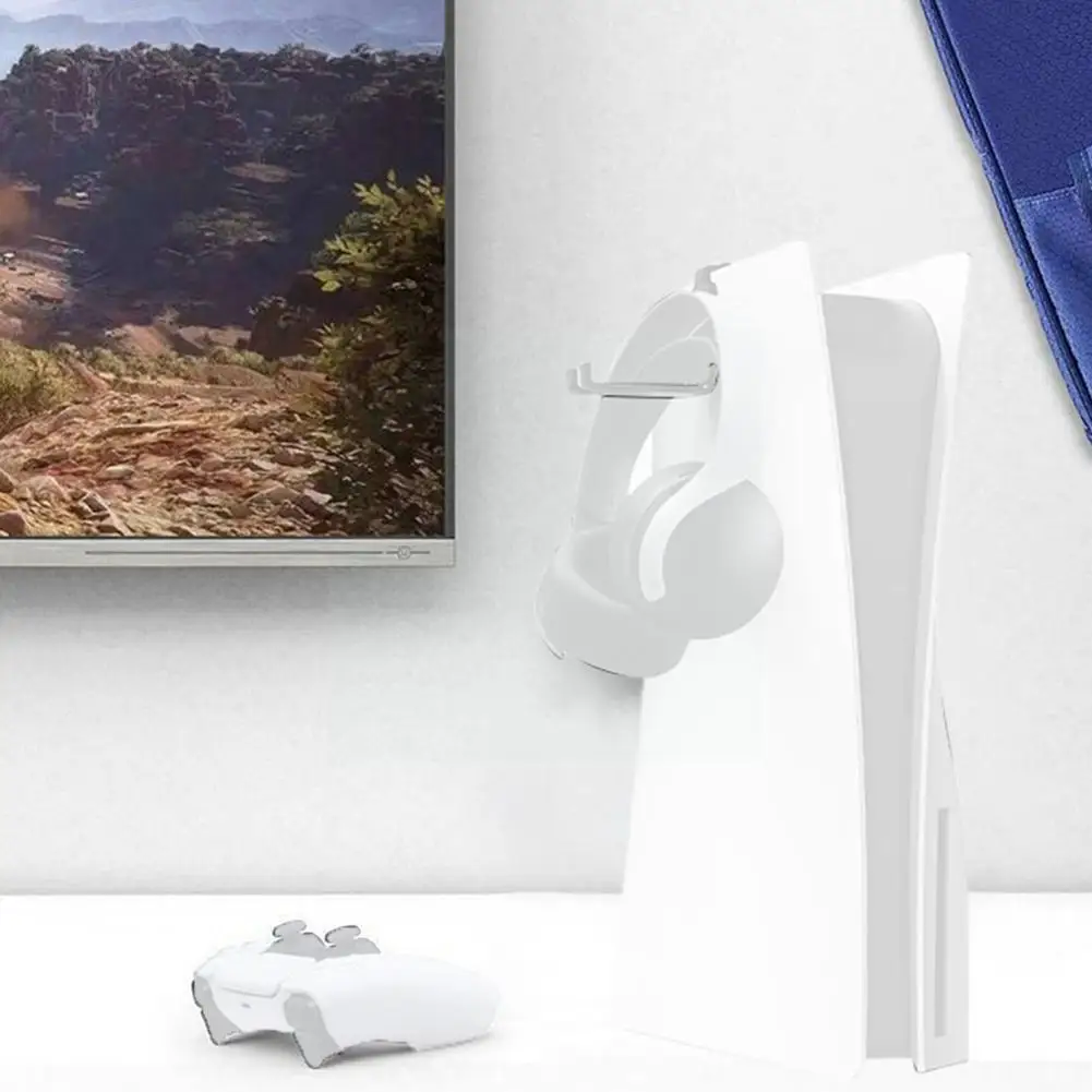 

For PS5 Universal Headphone Hanger Holder For PS5 Game Console Headphone Hanging Bracket Storage Rack Earphone Accessories G3H5