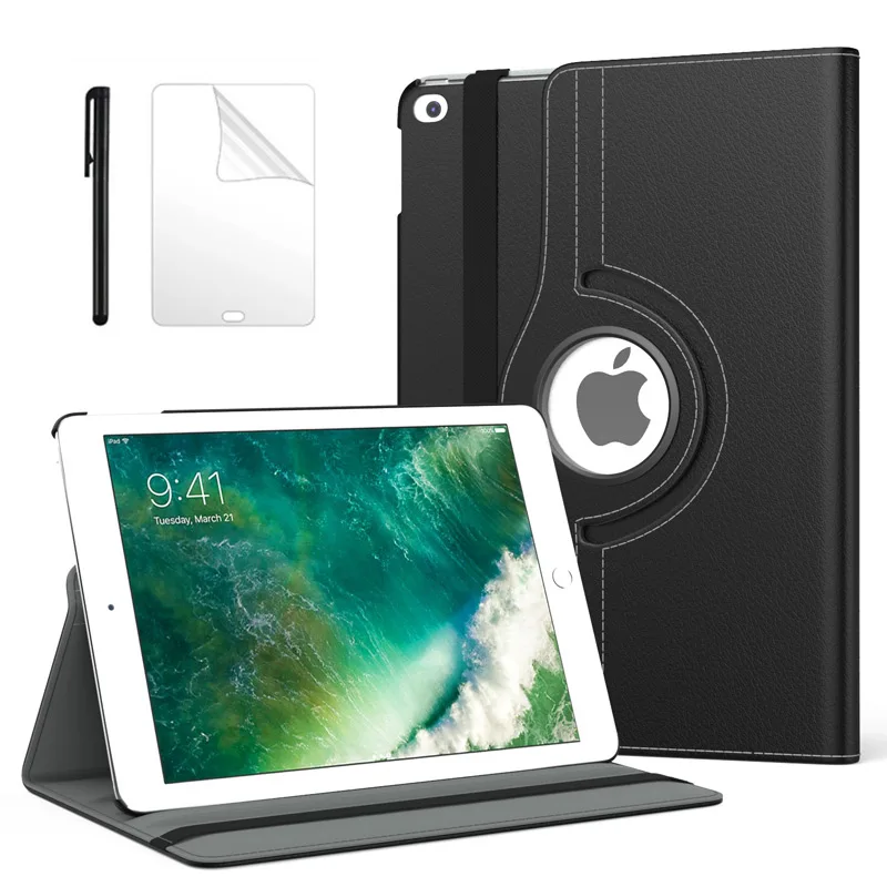

Чехол с вращением на 360 градусов для iPad 2018 2017 9.7, чехол с автоматическим переходом в спящий режим и пробуждением, чехол-подставка для iPad 7, 8, Air1,...