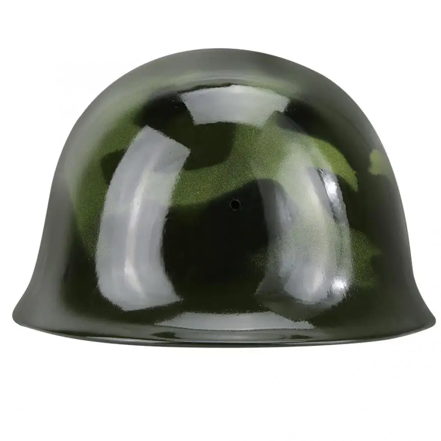 Steel Helmet Fireman Safety Prevention Flame-retardant Pierce Resistance Military Green