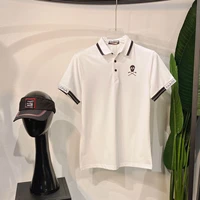 new 2021 ml fashion golf polo shirt mens summer quick dry sports short sleeves