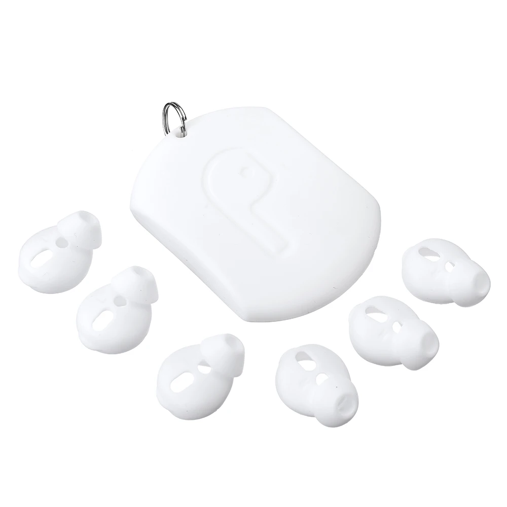 3 пары + 1 чехол для наушников накладки iphone-Airpods силиконовые на наушники