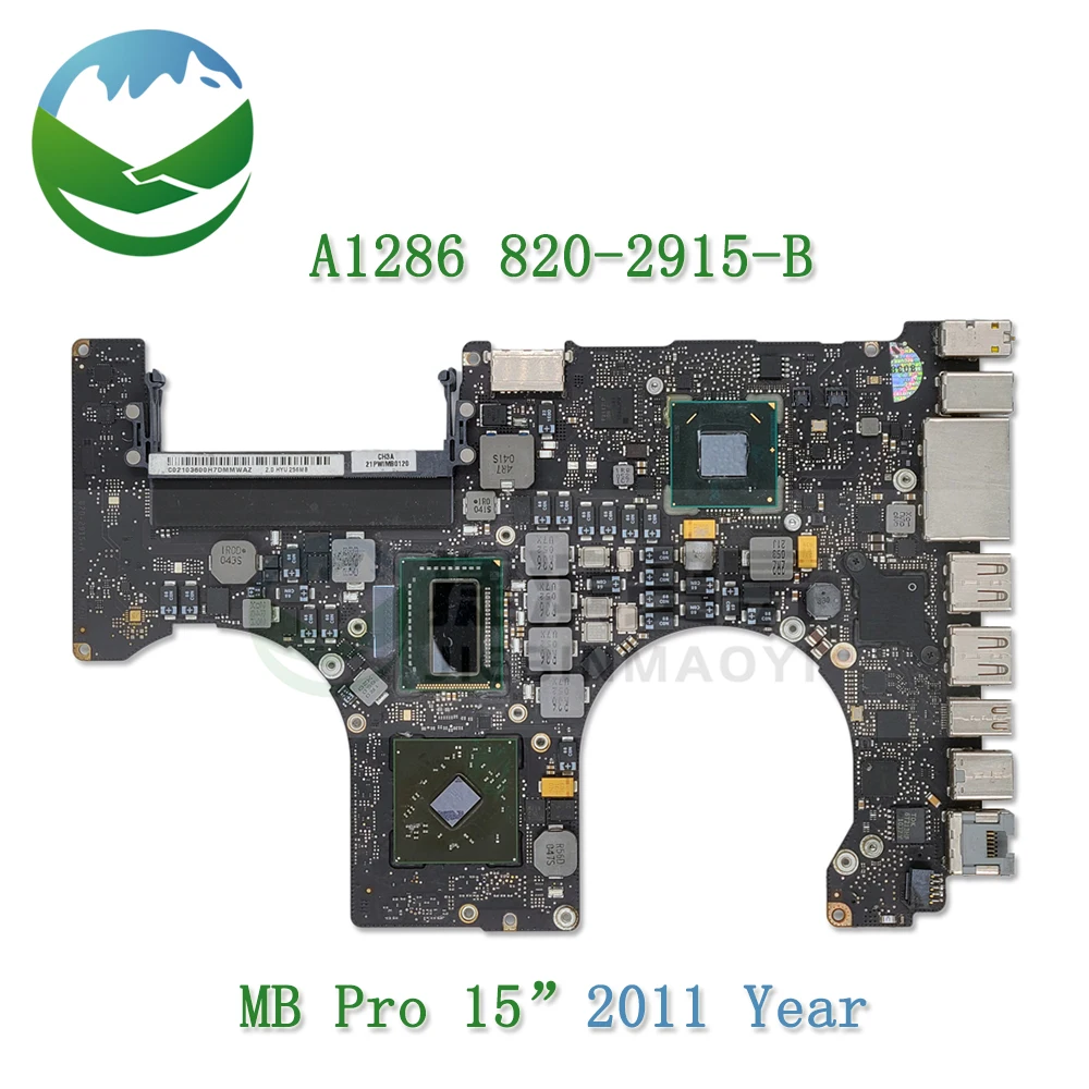 

Tested Laptop A1286 Motherboard For Apple Macbook Pro 15.4" A1286 Logic Board EMC 2353-1 EMC 2563 820-2915-A/B 2011 Year