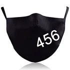 Маска для косплея для взрослых, пылезащитная моющаяся уличная, с круглым и квадратным лицом, для Хэллоуина, для женщин и мужчин