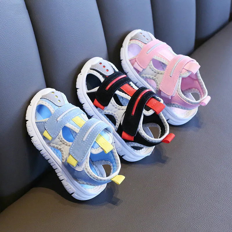 

New Summer Children Sandals Boys Girls Beach Shoes Soft Lightweight Closed-Toe Outdoor Kids Toddler Sandasl for Baby Shoes