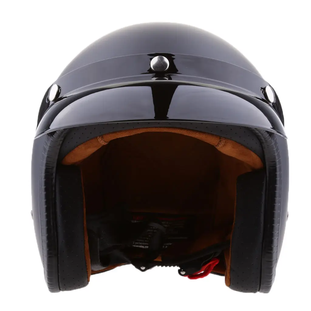 

Плоский черный ABS 3/4 винтажный мотоциклетный шлем с открытым лицом и солнцезащитным козырьком