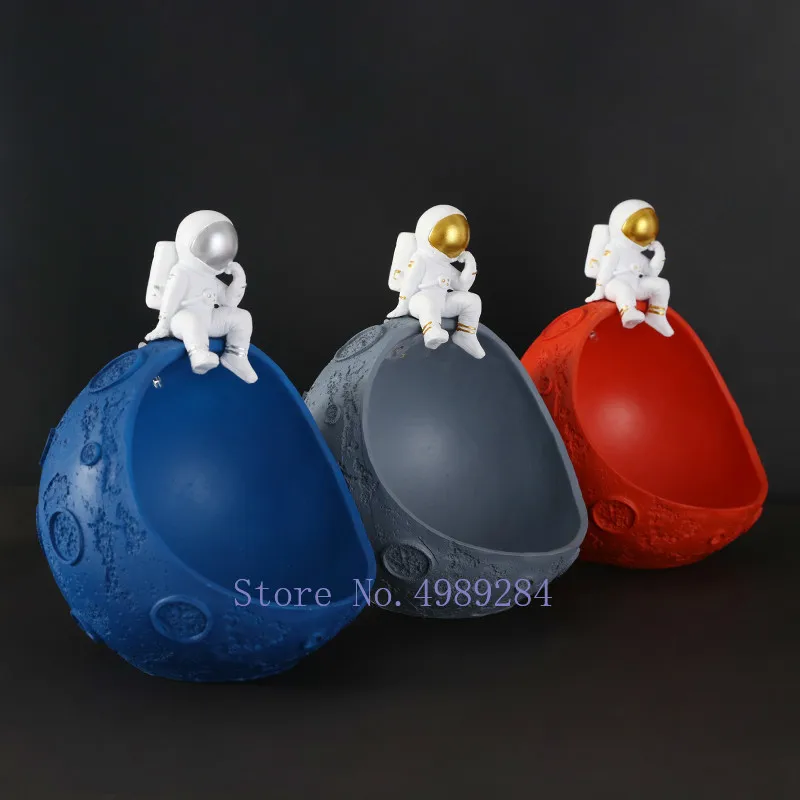 Креативное настольное хранилище из смолы входной ключ астронавт космические