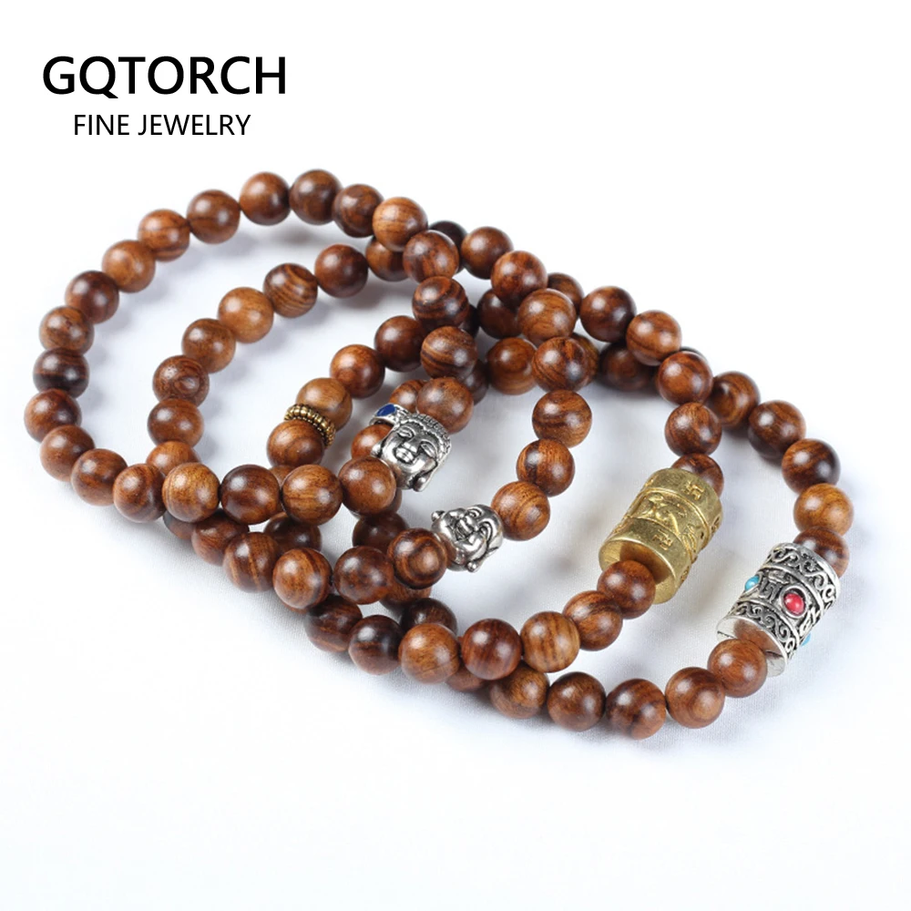 Натуральная Желтая роза для мужчин и женщин Тибетский браслет с шестью словами