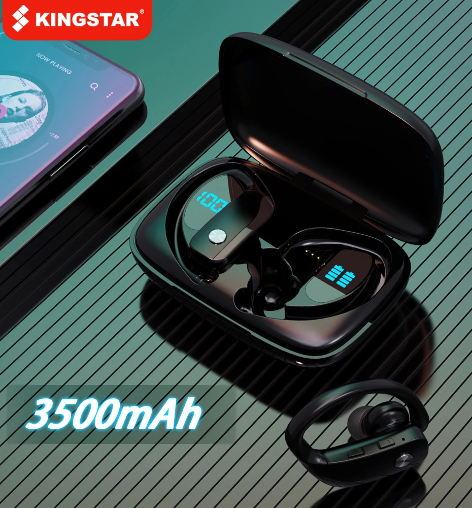 

TWS-наушники KINGSTAR с зарядным устройством на 3500 мА · ч