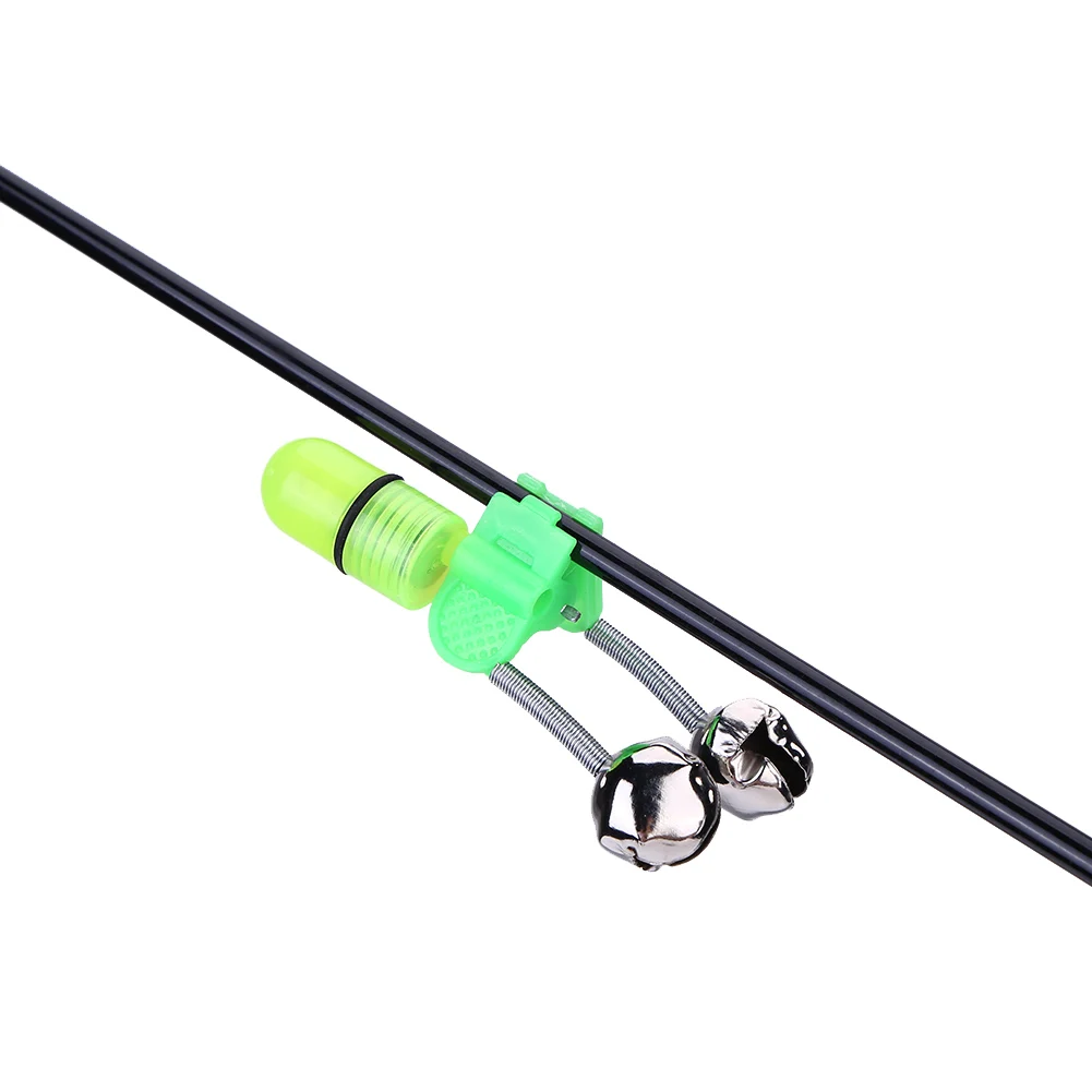 

10pcs Electronic LED Night Fishing Rod Bite Alarm Double Bell Fishing Tools Outdoor Accessories For Fishing