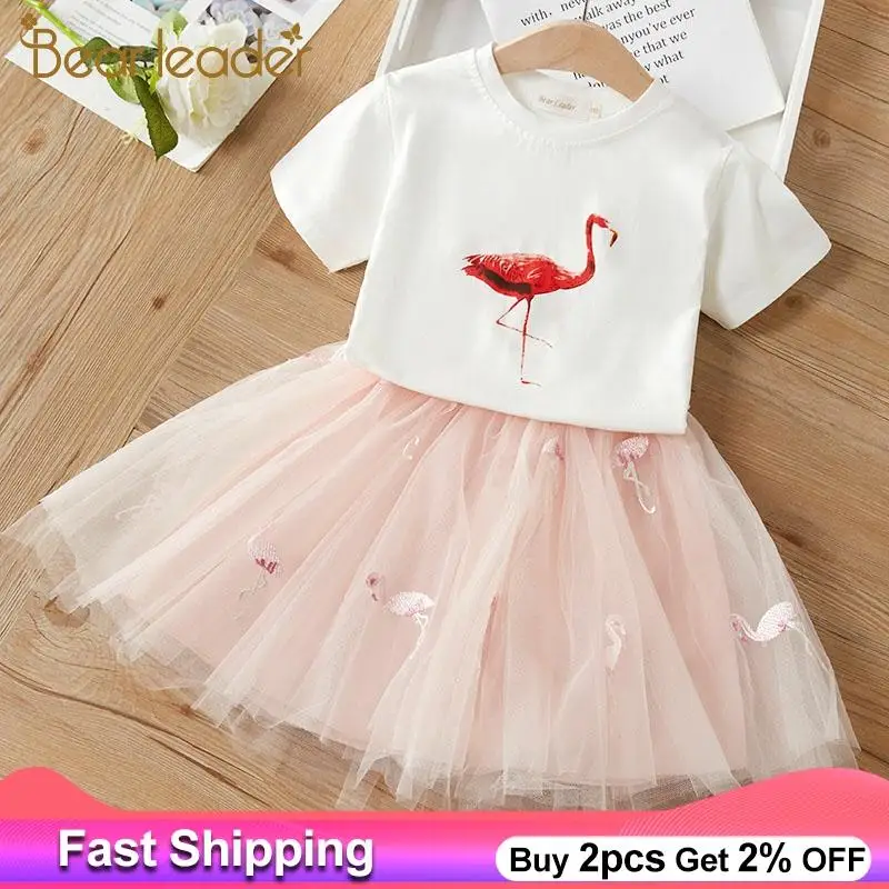 Bear Leader/Детские комплекты одежды для девочек новые летние костюмы принцессы