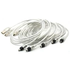 5 шт.лот USB штекер к Firewire IEEE 1394 4-контактный штекер iLink адаптер кабель 3 фута 100 см для SONY DCR-TRV75E DV