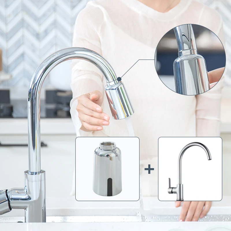 

Smart Sensor Faucet Mouth Touchless Faucet Spray Head Replacement for Kitchen Sink DRSA889