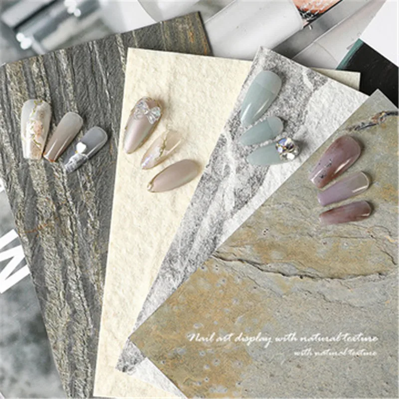 1 шт. японский Стиль нейл-арта реквизит для фотосессии Мрамор фон Бумага ногтей