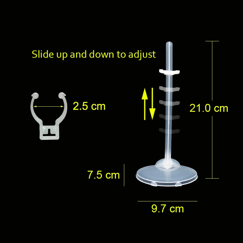 15 шт. прозрачные подставки для кукол 1/6 30 см