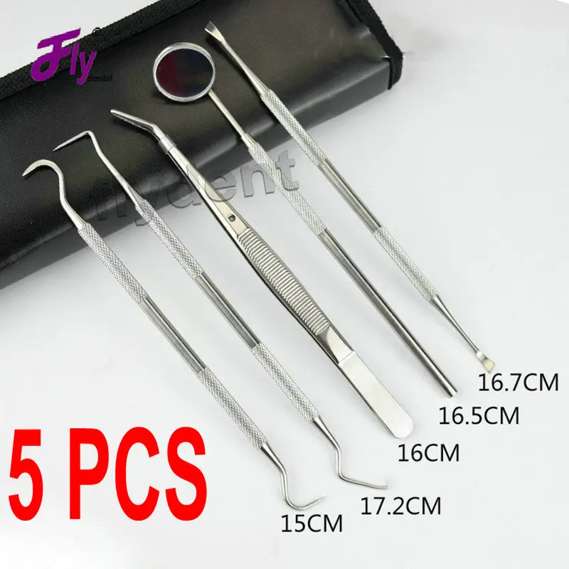 

5 шт., стоматологическое зеркало из нержавеющей стали