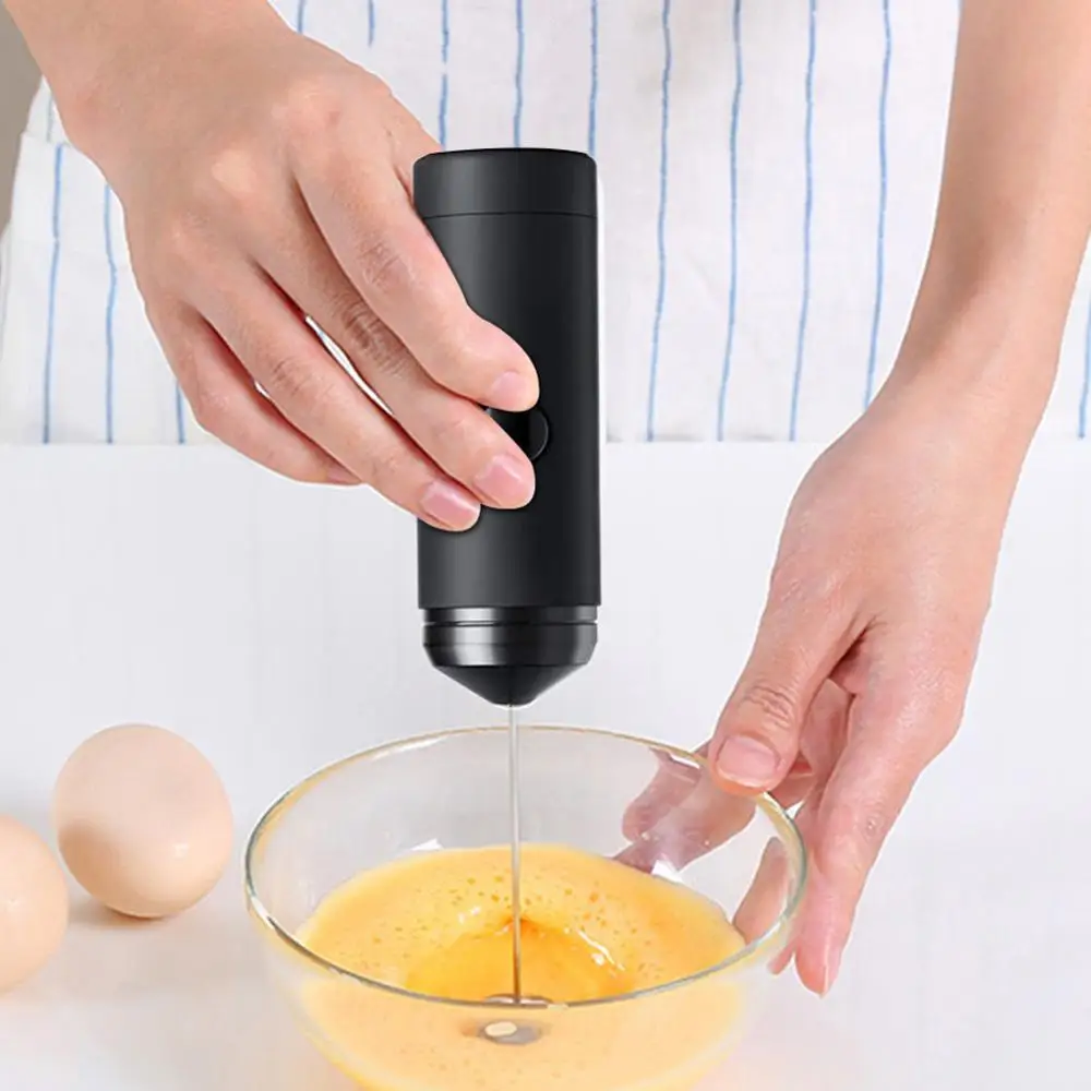 Мощный электрический взбиватель молока с двойной пружиной кухонный миксер