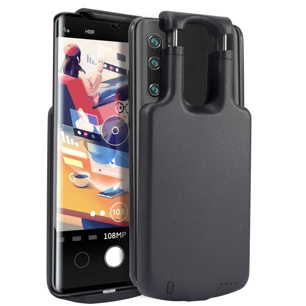 Чехол для Xiaomi Mi CC9 Pro, аккумулятор 5000 мА/ч, Внешнее зарядное устройство, внешний аккумулятор, защитный чехол для Xiaomi Mi Note 10