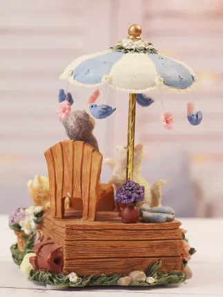 Cat Decoration Music Box Music Box Girl Retro Rotating  Gifts For Children's Valentine's Day Girlfriends Home Decoration