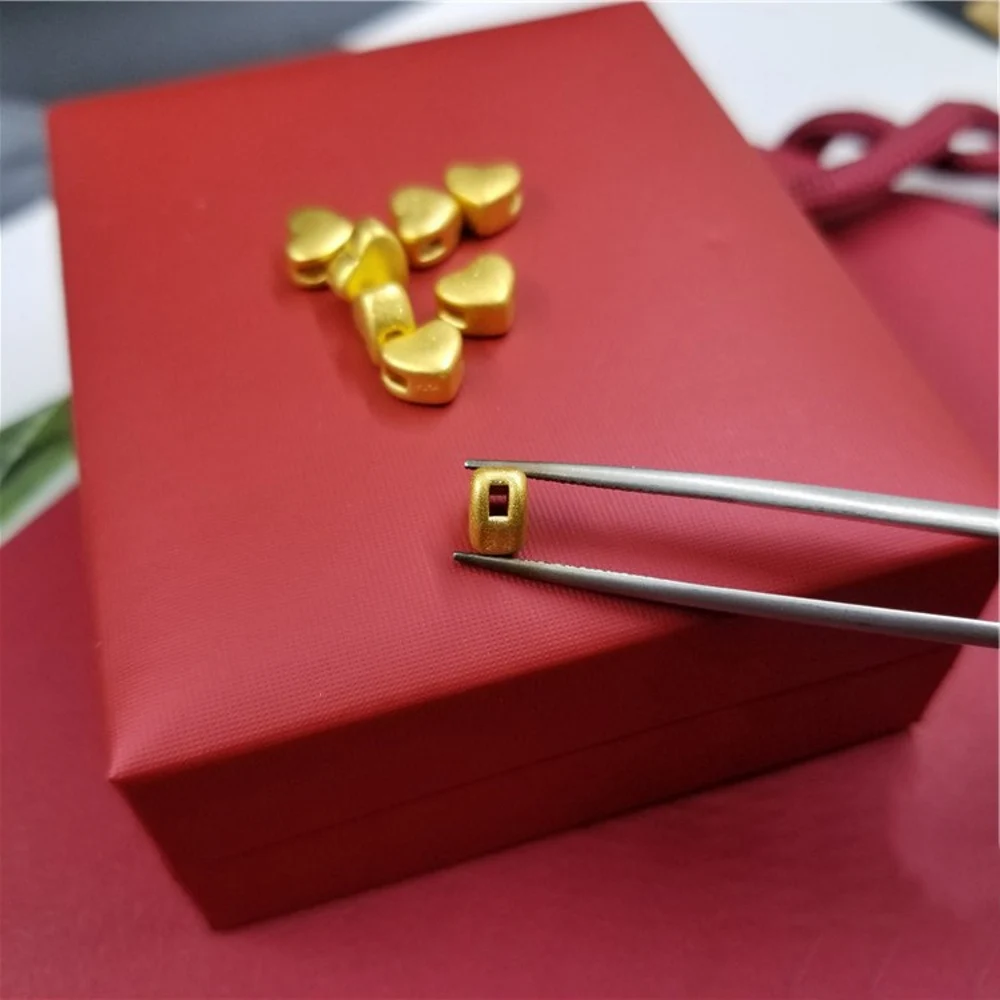 Бусина из желтого золота 999 пробы для самостоятельного изготовления браслета