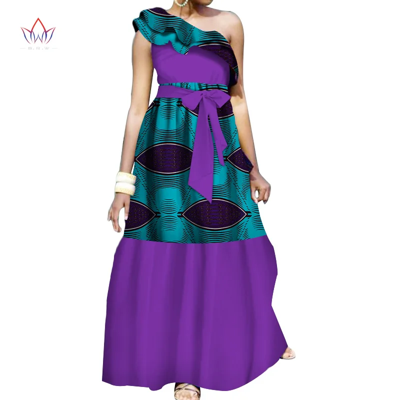 

Plus Size Summer dresses women 2020 traditional african fashion Clothing Africa Wax Dashiki long cotton dress natural 7xl WY3503