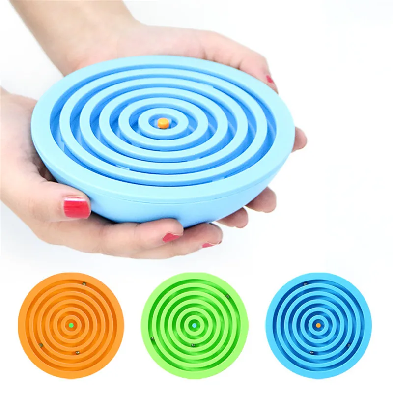 

New 2020 Hemispherical Maze Puzzle Toy Hand Game Case Box Fun Brain Game Challenge Toys Balance Educational Toys for Children