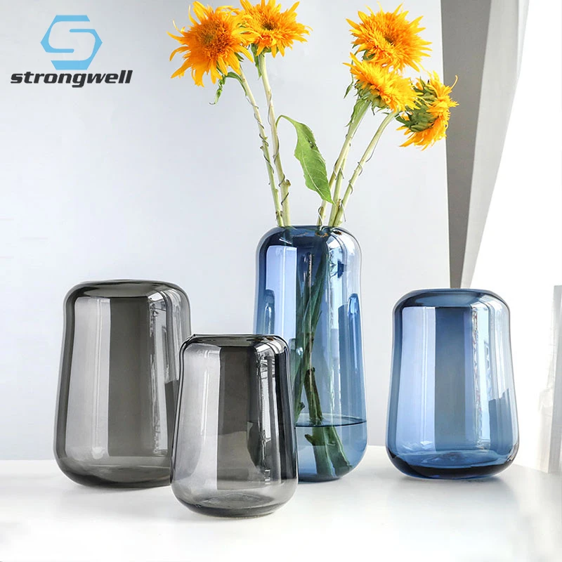 

Прозрачная ваза для цветов Strongwell, стеклянная гидропоника, аксессуары для украшения дома, миниатюрная модель, поделки, подарки для цветов
