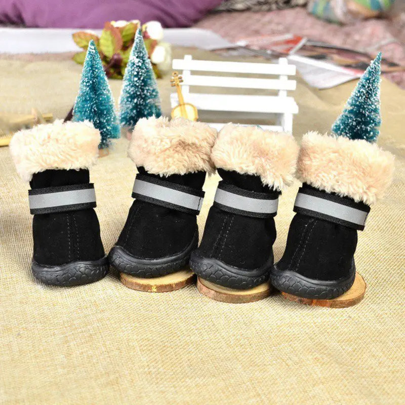 Обувь для домашних питомцев зимние ботинки дизайнерская мягкая удобная