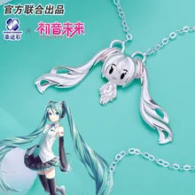 Vocaloid Miku Anime Hatsune Pendant Sterling Silver 925 Manga Role Action Figure Cosplay New Arrival Gift