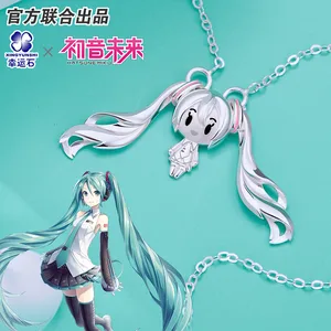 vocaloid miku anime hatsune pendant sterling silver 925 manga role action figure cosplay new arrival gift free global shipping