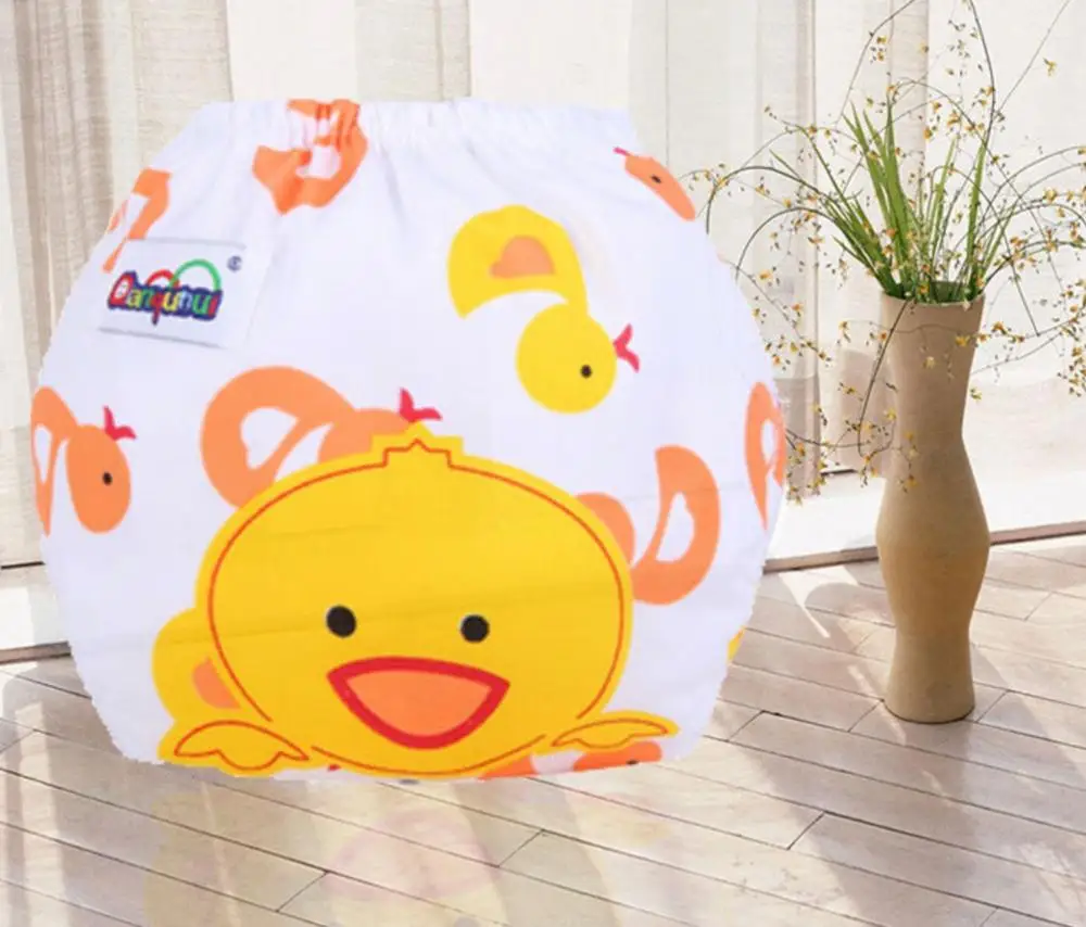 Милые детские подгузники Многоразовые Детские моющиеся из хлопка для