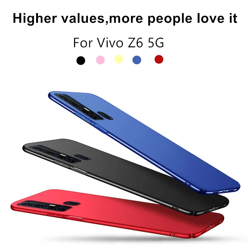 ДЛЯ Vivo Z6 5G чехол PC оболочка Противоскользящий ультра тонкий жесткий бампер