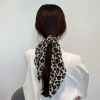 bowknot ribbon leopard print elastic hair bands multi hair accesories