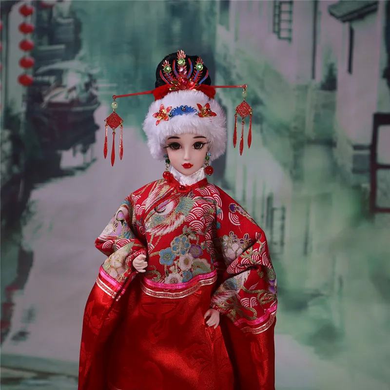 

Коллекционные китайские куклы Qin Lianyu 1/6, винтажные Этнические куклы BJD, игрушки для девочек династии Мин, рождественский подарок, сувенир