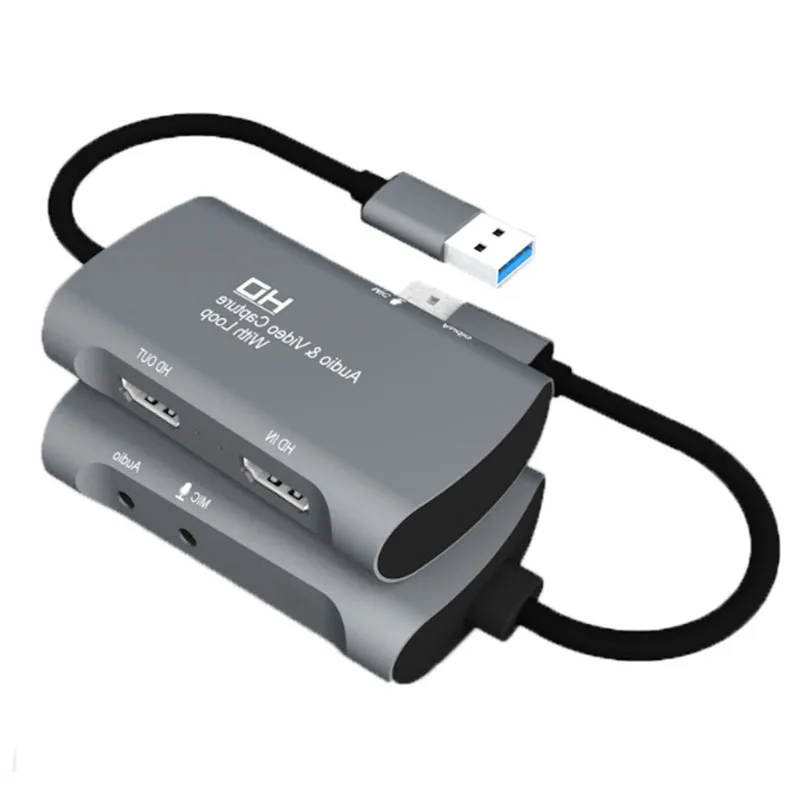 

2Pcs USB3.0 4K To Dual HDMI, 1080P Video Capture Card Free Drive HDMI Capture Card