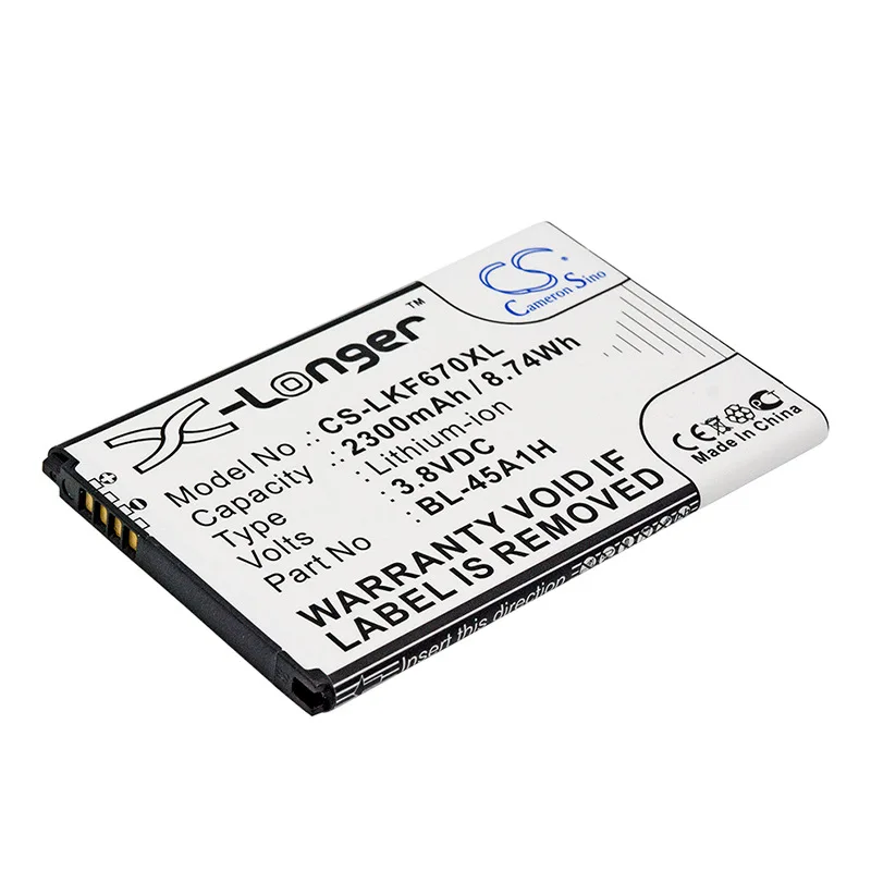 Камера для LG F670 F670K F670L F670S K10 4G LTE Dual SIM K410 K420N M2 MS428 Premier Q10 BL-45A1H аккумулятор |