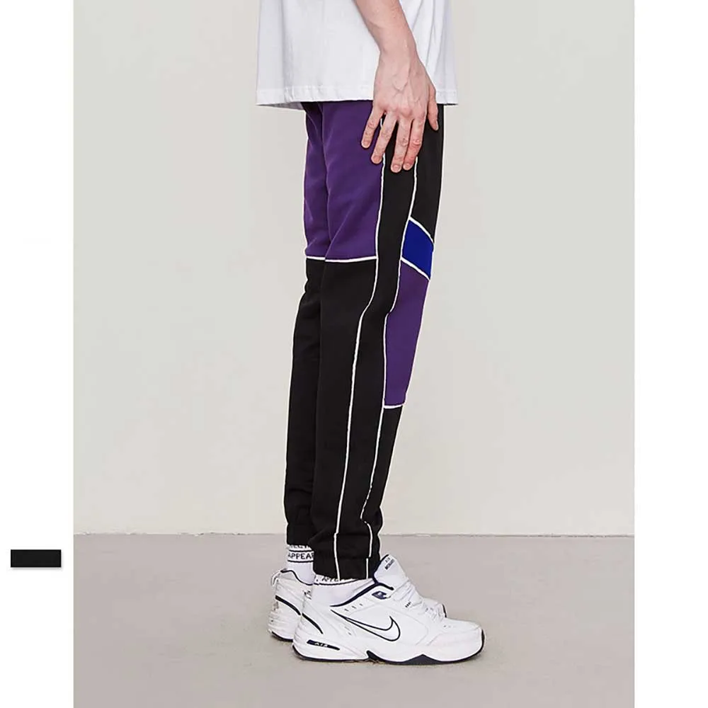 

Trend Track Pants Men Casual Joggers Polyester Trousers SLIM Pants Patchwork Joggers Pants Man Clothing